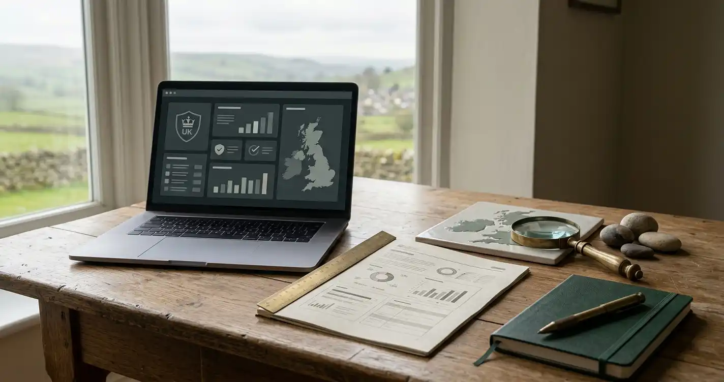 Conceptual illustration of UK online gambling regulation
